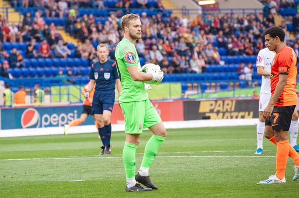 Charkov Ukrajina Září 2019 Brankář Ševčenko Mykyta Taison Ukrajinská Premier — Stock fotografie