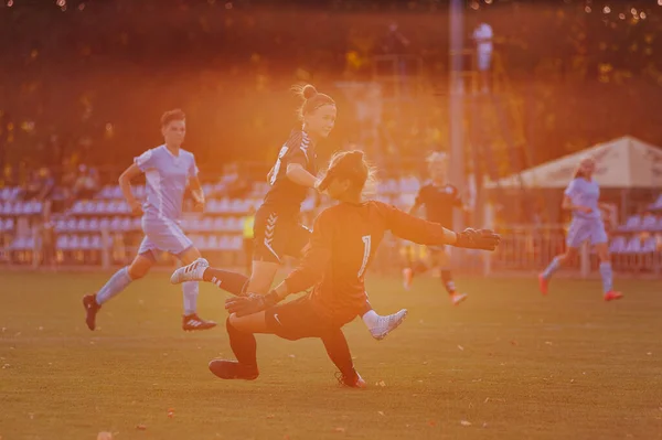 Charkov Ukrajina Září 2019 Petrovec Vitktoria Brankář Rodiny Match Ukrainian — Stock fotografie