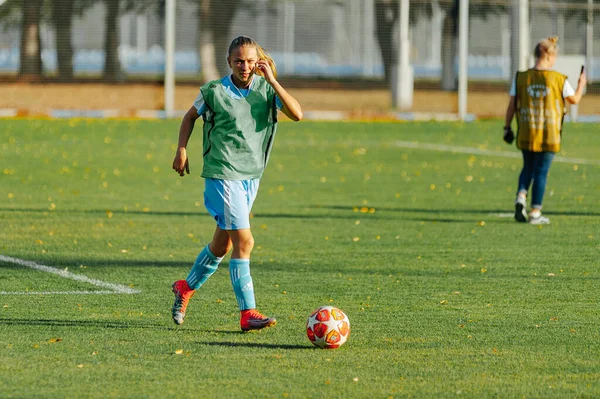 Kharkiv Ucrania Septiembre 2019 Partido Liga Premier Femenina Ucraniana Zhilstroy — Foto de Stock