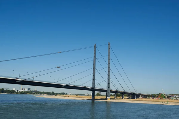 Düsseldorf Juli 2019 Der Rhein Düsseldorf — Stockfoto