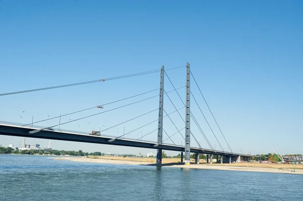 Düsseldorf Juli 2019 Der Rhein Düsseldorf — Stockfoto