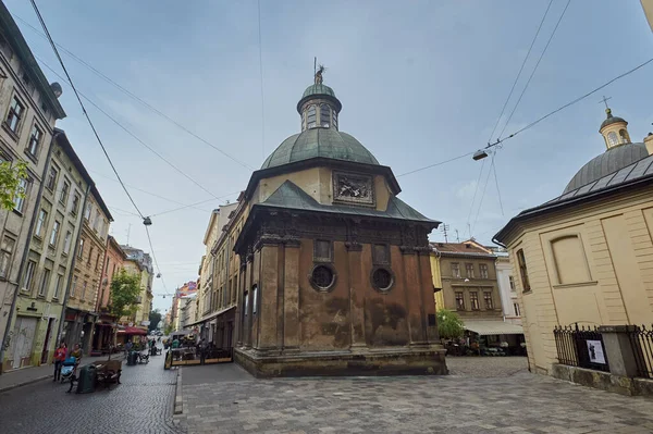 Lvov Ukrajina Července 2019 Street Architecture Old Town Lemberg — Stock fotografie