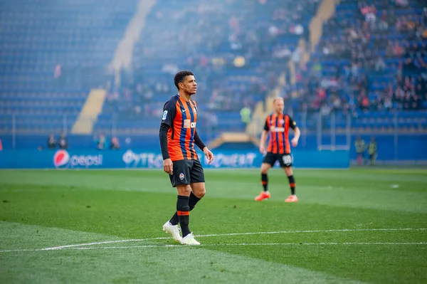 Kharkiv Ucrania Abril 2019 Taison Centrocampista Shakhtar Donetsk Durante Partido — Foto de Stock