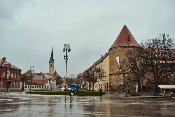 Záhřeb Chorvatsko Listopadu 2019 Večerní Ulice Hlavním Městě Záhřebu Chorvatska — Stock fotografie