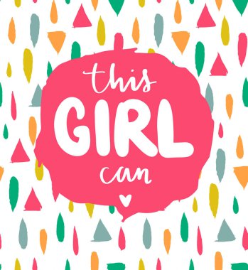 Feminist vektör yazıtları. Kadın motivasyon cümlesi, alıntı ya da söylem.