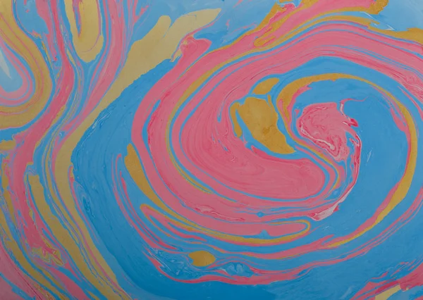 Hand drawn marbling illustration technique