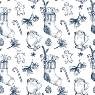 Noel ve yeni yıl hediye kartı