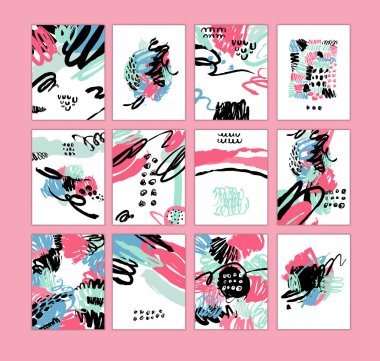 Sanatsal yaratıcı kart dizisini