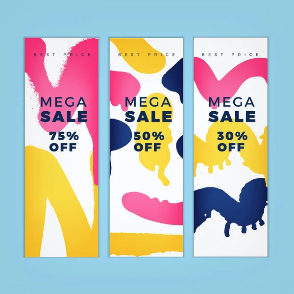 Venta de tarjetas de banners — Vector de stock