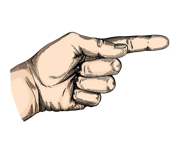 Hand gest skiss — Stock vektor