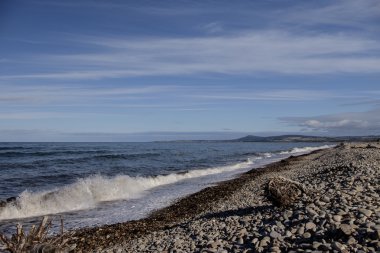 Spey Bay manzara dalgalar