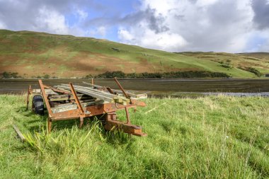 Ahşap paslı römork