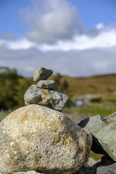 Skye stenen cairn — Stockfoto