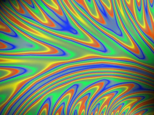 Kleurrijke vloeiende fractal — Stockfoto