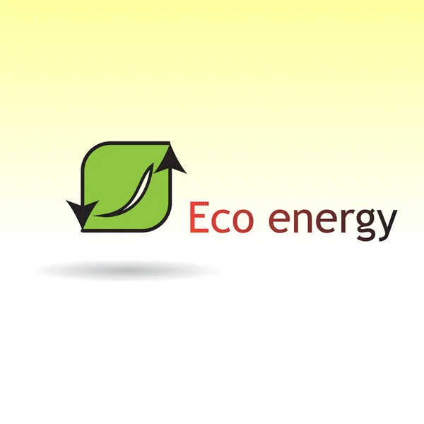 Logotyp eco energii — Wektor stockowy