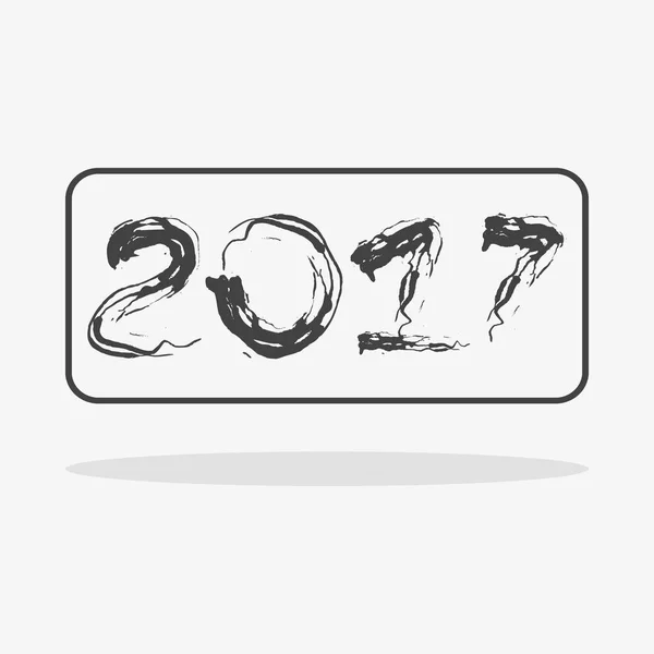 Nowy rok wektor 2017 — Wektor stockowy