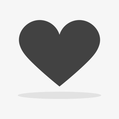 Kalp simge vektör. Aşk sembolü. Sevgililer günü işareti, Eps10 piktogram