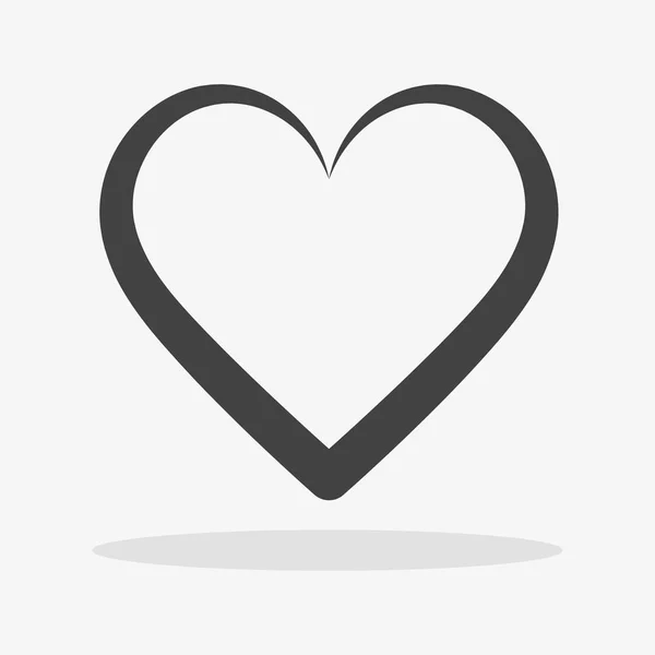 Vetor Ícone do Coração. Símbolo de amor. Dia dos Namorados sinal, pictograma EPS10 — Vetor de Stock