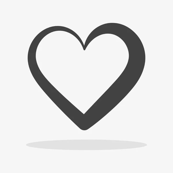 Διάνυσμα εικονίδιο καρδιά. Σύμβολο αγάπη. Σύμβολο ημέρα του Αγίου Βαλεντίνου, Eps10 εικονόγραμμα Royalty Free Διανύσματα Αρχείου