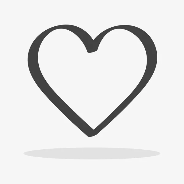 Διάνυσμα εικονίδιο καρδιά. Σύμβολο αγάπη. Σύμβολο ημέρα του Αγίου Βαλεντίνου, Eps10 εικονόγραμμα Εικονογράφηση Αρχείου