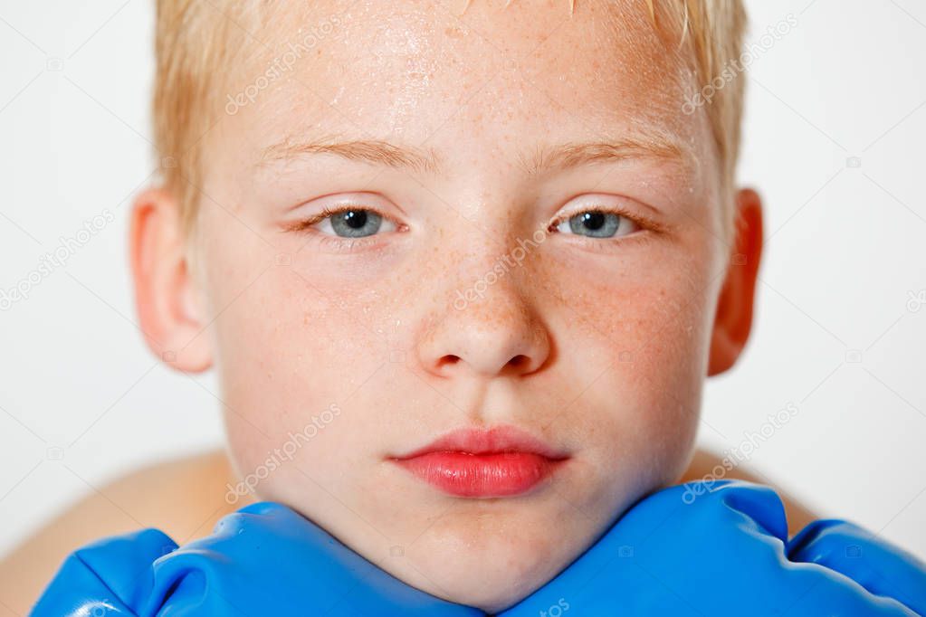 Portrait of a boxer boy