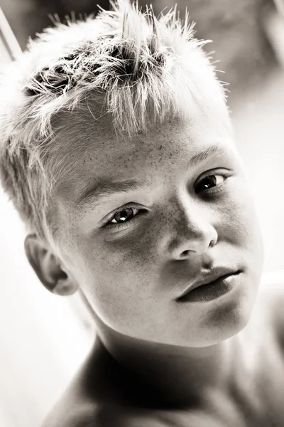 Closeup of a boy — Stock Photo, Image