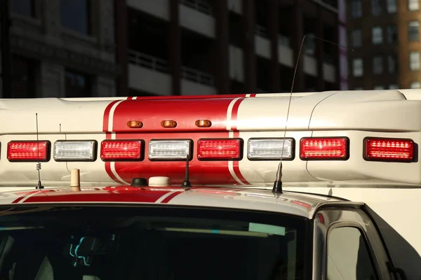 Emergency vehicle beacons closeup Stock Picture
