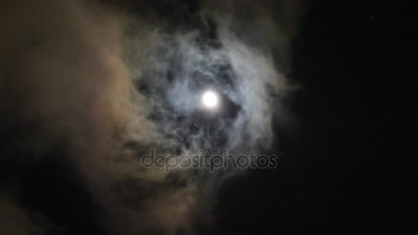 神秘的夜的天空 — 图库视频影像
