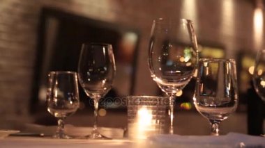 Romantik Restoran iç akşam