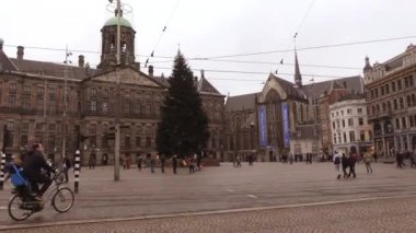 Amsterdam downtown bulutlu gün
