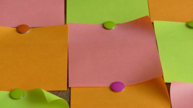 Sticky notalar çok renkli arka plan