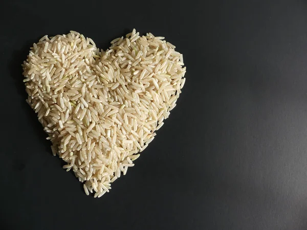 Kavram aşk basit gıda pirinç kalp