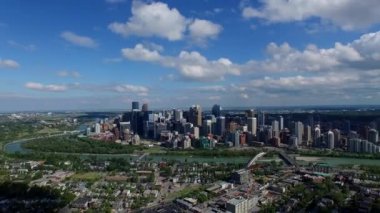 Hava panorama Calgary Alberta