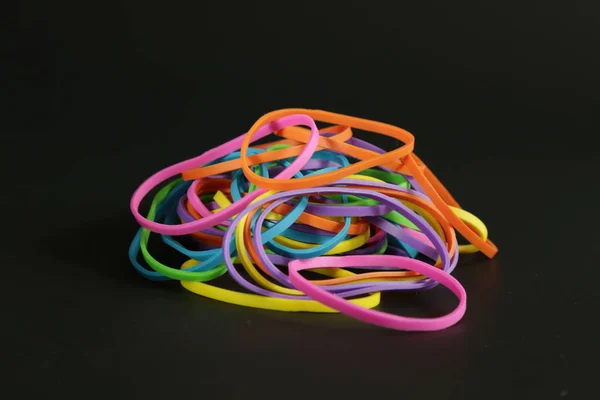 Neon Colored Elastic Rubber Bands Stock Photo - Image of heap, bands:  91227102