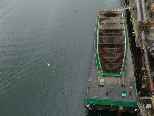 Çimento konteyner Marina hava çekimi
