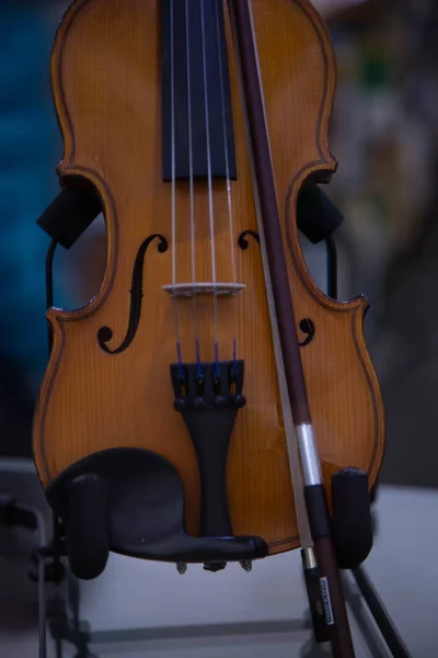 Fundo violino cores quentes música — Fotografia de Stock