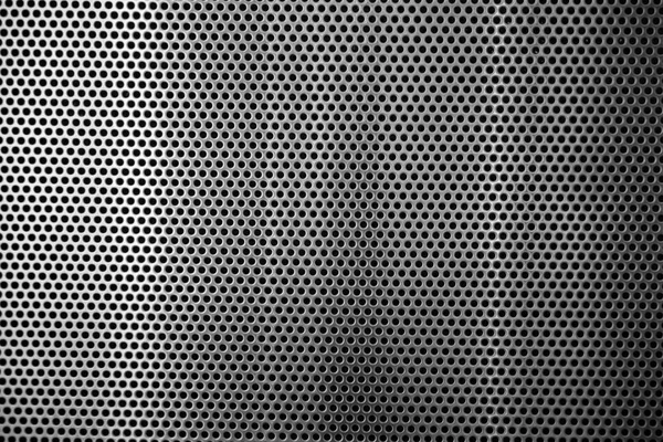 Metal texture grey small holes — Stock Photo, Image