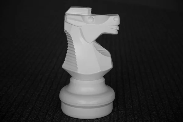 Chess piece white knight — Stock Photo, Image