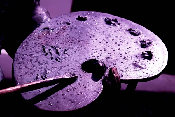 Arka plan kavramı yaratıcılık sanatçı paleti portre