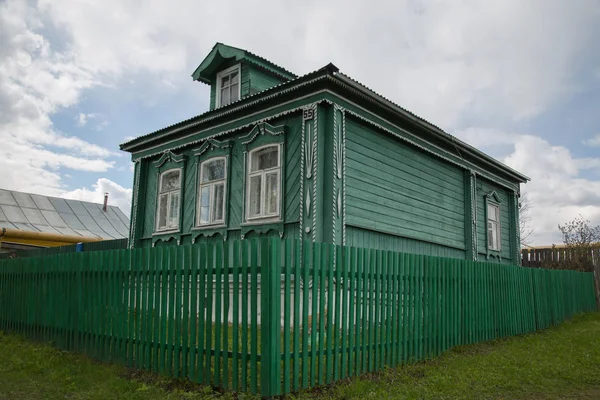 Geleneksel woode evi eski mimari Rusya