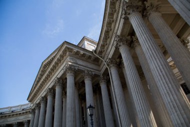 Kazan Katedrali düşük açı hiçbir kişi Sankt Petersburg Rusya