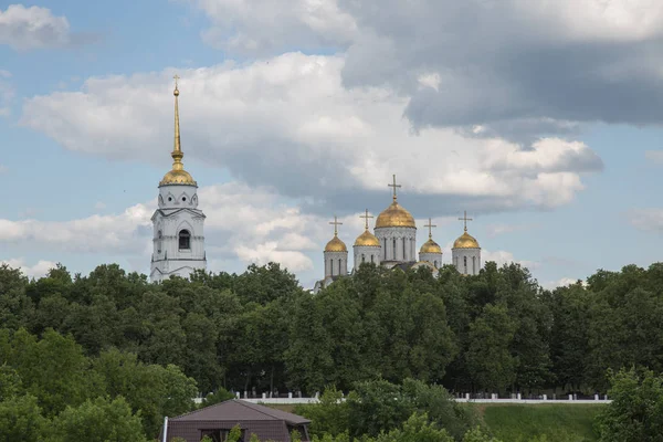 Cityscape Vladimir Russia vista Ascensione cattedrale — Foto Stock