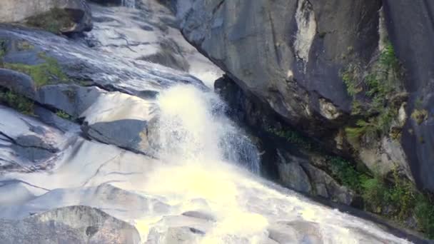 Shannon vattenfall närbild Vancouver Kanada — Stockvideo