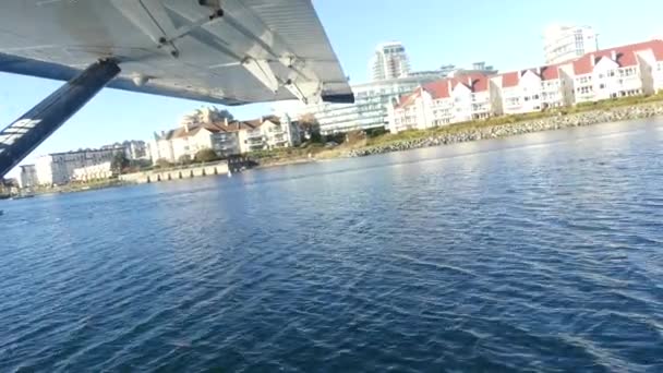 Vatten flygplan Vancouver island Bc Kanada okt 2017 — Stockvideo