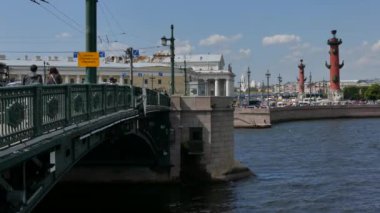 Tuchkov Köprüsü Saint Petersburg Rusya Ağustos 2016