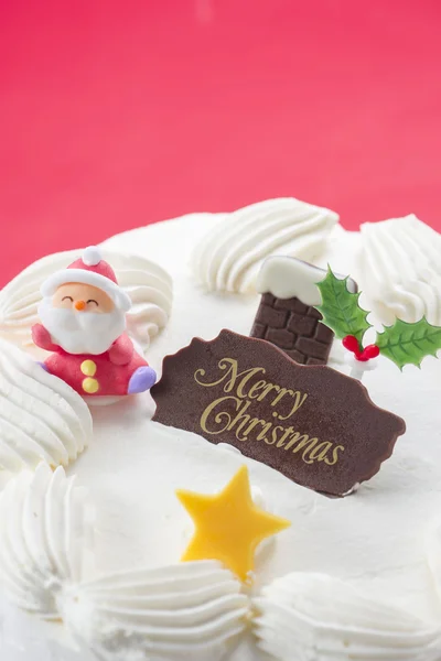 Grudniowe Słodkie Pyszne Ciasto Świąteczne — Zdjęcie stockowe