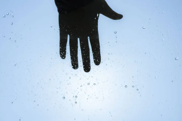 Mãos Bolhas Água — Fotografia de Stock