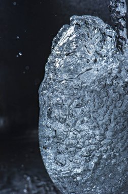 Cam içine su koyarak an