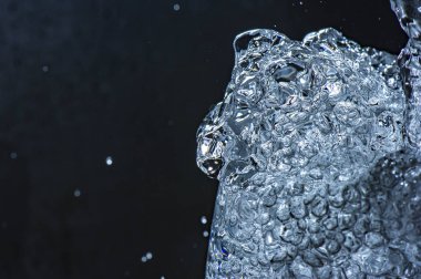 Cam içine su koyarak an