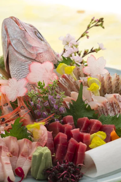 Свіжа Смачна Рибна Їжа Японії — стокове фото
